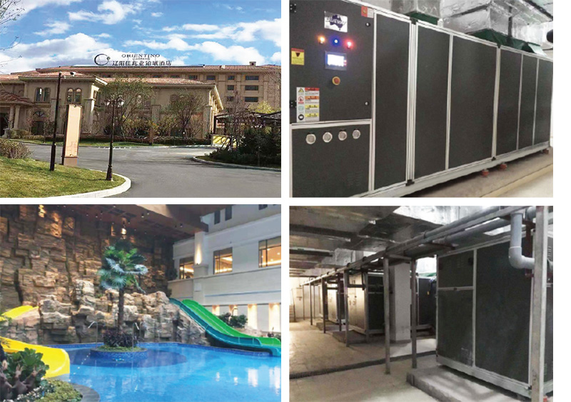 Las mejores bombas de calor de la fuente de aire para la producción de agua caliente en habitaciones de cinco hoteles de estrellas